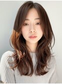 10代20代30代大人かわいい韓国風ミルクティーベージュ韓国ヘア