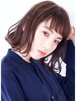 アイスバーグ ウェスト 清澄白河(eyesburg W/est)&nbsp;20代30代大人可愛い艶感ショコラグレージュ切りっぱなしボブ