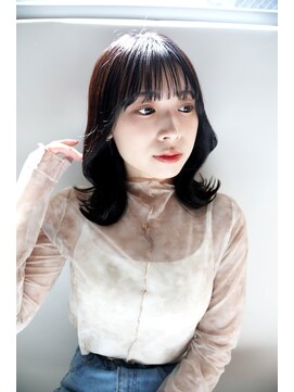 フィガロ ミリー 北生駒店(Figaro Mily) くびれミディアムヘア