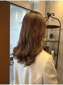 コテ巻き風パーマ マロンカラー 大人可愛いデジタルパーマ