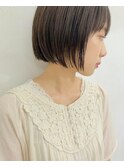 【CICATA 鎌倉 高力】丸みのないシンプルボブ