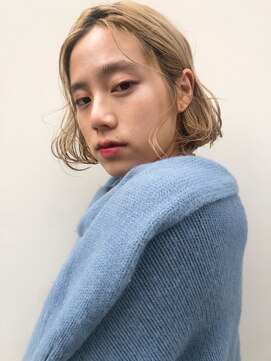 マイル 渋谷(mile) 【SATSUKI】ショートボブ / くすみベージュ