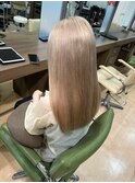 グレージュカラー透明感カラーオリーブカラー