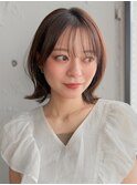 イメチェン/美髪/ウェーブミディアム/外ハネボブ/ワイドバング