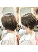 【大人女性】ナチュラルショートボブ