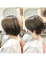 エトネ ヘアーサロン 仙台駅前(eTONe hair salon) 【大人女性】ナチュラルショートボブ