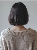 30代40代ショート白髪染めグレイカラーボブ艶栄名駅伏見丸の内