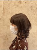 ふんわりミディアムパーマ