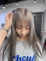 ペレ 栄店(PELE) ホワイトグレージュ/デジタルパーマ/チェリーブラウン/栄