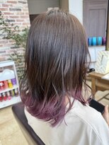 トップスタイル リッチ&nbsp;裾カラーピンク