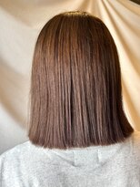 ココカラヘアー ニコ(cococara hair nico)&nbsp;切りっぱなしボブ/髪質改善/トリートメント/ベージュ