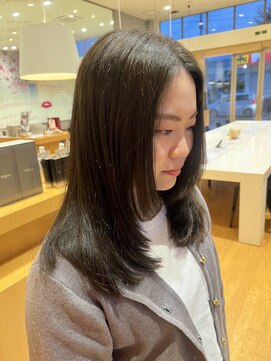 サラ ビューティ サイト 春日(SARA Beauty sight) レイヤーカット/レイヤースタイル/レイヤー/カット/オリーブ