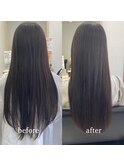 美髪ストレート×髪質改善◎艶髪ロング 20代30代黒髪