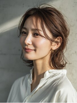 スピンヘア SOCOLA塚口店(Spin hair) ミディアムヘア/暗めカラー/グランマッシュ/塚口