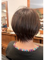 ヘア カフェ クマ(Hair×Cafe KUMA)&nbsp;大人の丸みショートボブ｜自然な毛流れで軽やかに