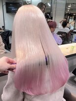ベレーザ 川越(Beleza)&nbsp;ba18828_ピンクベージュハイトーンカラー艶髪髪質改善ストレート
