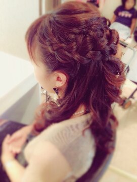 アチーブ 姫路店(Achieve) 【Achieve】編み込みハーフアップ　Stylist　平石