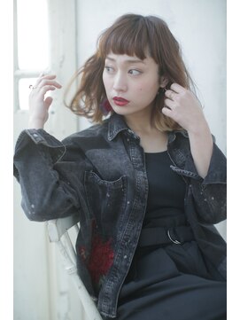 リー 甲子園(Lee) ちよっとモードなルーズパーマボブ