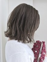 ヘアーデザイン シュシュ(hair design Chou Chou by Yone)&nbsp;★chou chou★細めハイライト×透け感ダークグレージュ×ボブ
