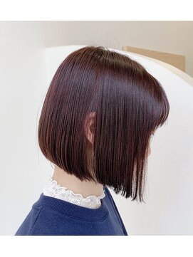 ジェムヘアスタジオ 湘南平塚南口店(Gem Hair Studio) Gem Hair Studio 姉崎　ミニボブ/ベリーピンク