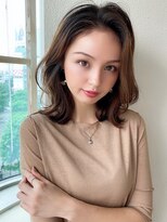 アフロート ディル(AFLOAT D'L)&nbsp;AFLOAT《矢田菜津紀》表参道/レイヤーくびれミディ◎ブラウン