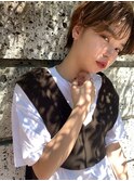 【真通知弘】無造作カールの大人小顔ショート！