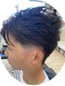 【メンズ カット】 カット&ブロー 梳きを多く入れたまとまりやすい髪へ