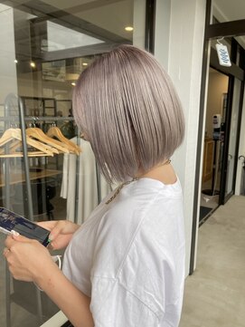 ナンバー(number+) 20代30代大人可愛いダブルカラーブリーチハイトーンカラー