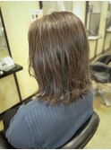 白髪ぼかしハイライトメッシュ