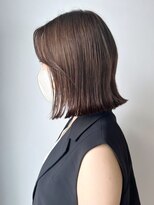 アイティー バイ アルバム 浦和店(IT by ALBUM) ベージュボブ_チェリーブラウンフェミニンロング_ba403581