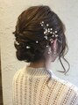 ミックスカール(Mixcurl) 結婚式編み込みアップスタイル【結婚式二次会セット/代田橋】