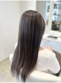 【つくば】艶髪ロングヘアハイライト×オリーブベージュ系
