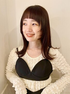 ネオリーブ チロル 横浜西口店(Neolive CiroL.) 顔まわりウルフ☆デザインカット【seira】