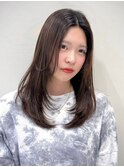 ワンカールロングレイヤー/イルミナカラー/顔まわり