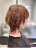 顔周りが可愛いショートネオウルフ　ウルフカット