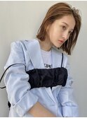 子供っぽくならない◯切りっぱなしボブ【銀座】