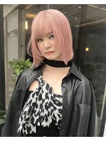 ウキ(uki)&nbsp;ピンク　ケアブリーチ　顔まわり　豊川