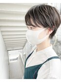 40代50代/白髪ぼかし&ツヤ感/上品ショートヘア