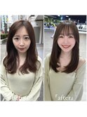 10代20代30代似合わせカットメルティカラーフェミニンロング