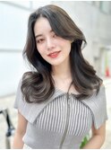 韓国ヘアヨシンモリエギョモリオリーブベージュくびれヘア