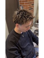 シェノン オム 梅田(CHAINON HOMME)&nbsp;MEN'S HAIR/スパイキーショート/束間ヘア/テーパーフェード