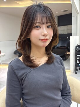 ロンドメリア 天神大名店(Lond Melia) イメチェンヘアスタイル美髪のススメワイドバングブルーブラック