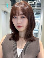 ノイ 銀座(noi)&nbsp;顔周りレイヤーカットくびれヘアミルクティーベージュカラー