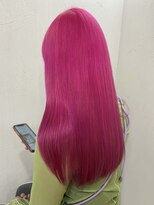 ソイクフ 四条大宮店(SOY-KUFU)&nbsp;20代30代40代◎ポップピンクロングスタイル