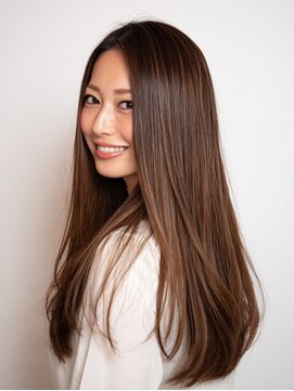 アンサ 小倉店(ANSA) ナチュラルブラウンロング|柔らか透明感