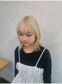 レイヤーカット/ボブ/ブロンド/韓国ヘア