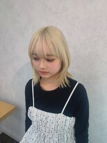 ヘアースペースブルーム プリュス 石橋店(HAIR SPACE BLOOM plus)&nbsp;レイヤーカット/ボブ/ブロンド/韓国ヘア