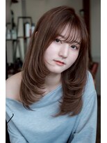 ヘアラウンジ アンリオ(hair lounge an rio)&nbsp;顔まわりレイヤー/ベージュカラー