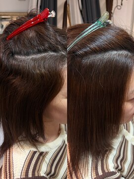 スット 渋谷(slut) 前髪くせ毛改善ストレート