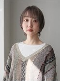横顔がキレイに見える小顔ショート【担当:ISAO】